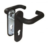 FUARO DH-0433 NE с пружиной для замка (FL-0432, 0433, 0434) НЕЙЛОН Черная квадрат 9х130